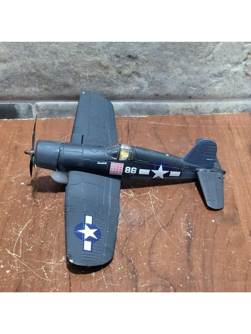 Assembled Airplane Model Kit Vought F4U Corsair Fighter Plane